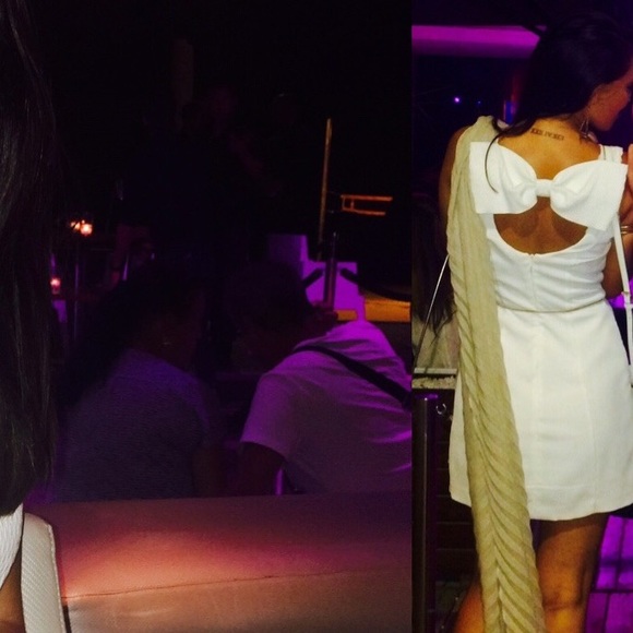 Miss Selfridge White Dress with Bow Detail - Picture 3 of 7